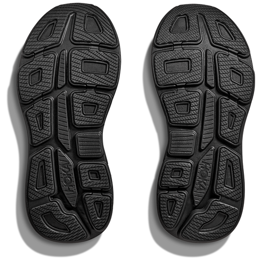 Scarpe da corsa Hoka Bondi 9 a taglia larga - Uomo - Nere